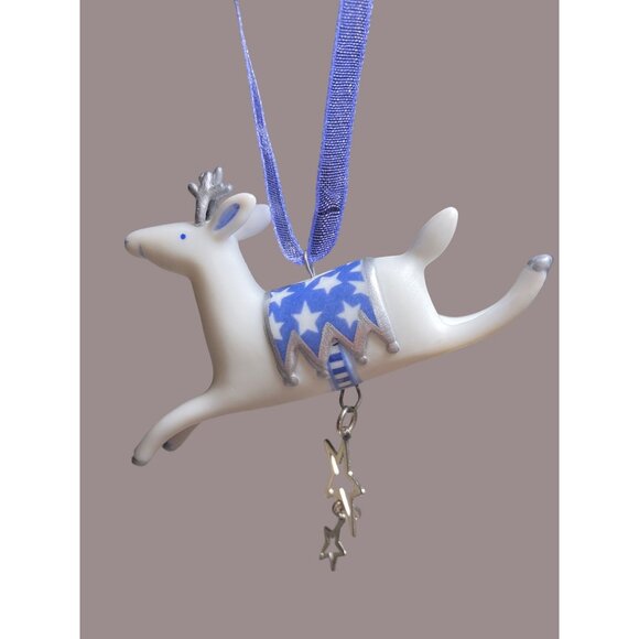 Hallmark 2001 Graceful Porcelain Reindeer Deer ornament - Picture 2 of 9